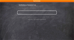 Desktop Screenshot of hobbyhaus-hommel.de
